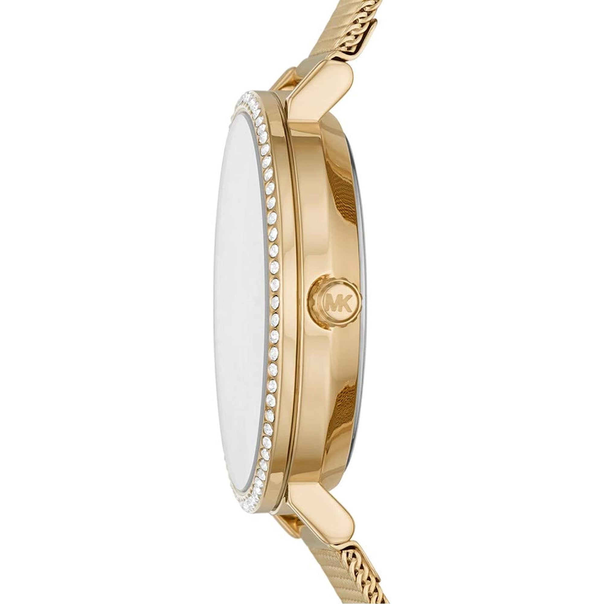 Michael Kors Darci Quartz Gold Dial Gold Mesh Strap Watch for Women - MK7121