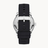 Michael Kors Cunningham Multifunction Blue Dial Black Rubber Strap Watch For Men - MK7160