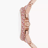 Michael Kors Camille Chronograph Mother of Pearl Dial Rose Gold Steel Strap Watch for Women - MK7272