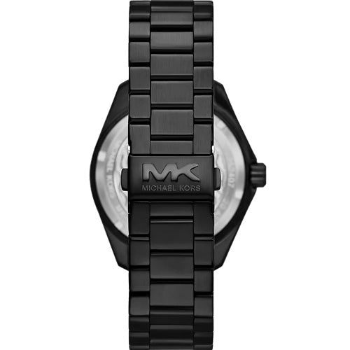 Michael Kors Maritime Three Hand Black Dial Black Steel Strap Watch for Men - MK9181