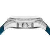 Michael Kors Mini Pilot Pave Blue Dial Blue Silicone Strap Watch for Women - MKO1004