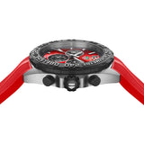 Tag Heuer Formula 1 Chronograph Red Dial Red Rubber Strap Watch for Men - CAZ101AN.FT8055