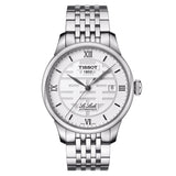 Tissot Le Locle Double Happiness Automatic Silver Dial Silver Steel Strap Watch For Men - T41.1.833.50