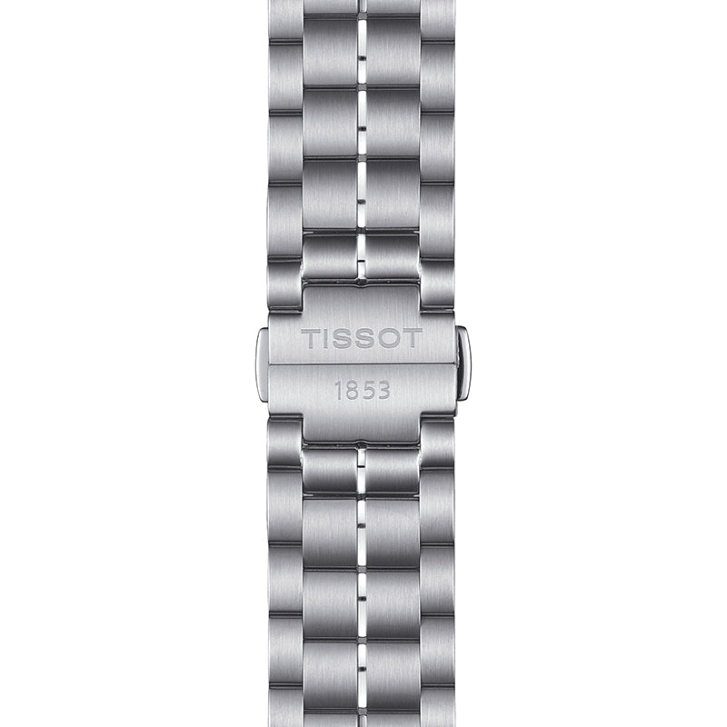 Tissot Luxury Powermatic 80 Anthracite Grey Dial Silver Steel Strap Watch For Men - T086.407.11.061.10