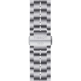 Tissot Luxury Powermatic 80 Anthracite Grey Dial Silver Steel Strap Watch For Men - T086.407.11.061.10