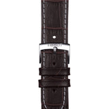 Tissot PR 100 Chronograph Silver Dial Brown Leather Strap Watch for Men - T101.417.16.031.00