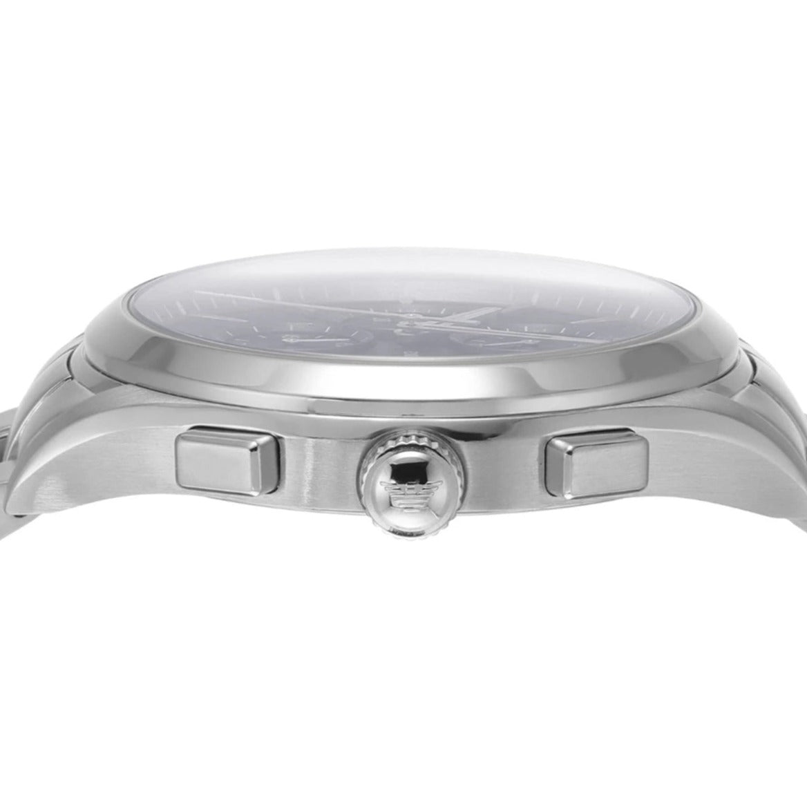 Emporio Armani Chronograph Blue Dial Silver Steel Strap Watch For Men - AR11528