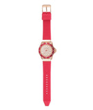 Michael Kors Everest Analog Rose Gold Dial Pink Silicone Strap Watch For Women - MK7359