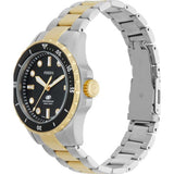 Fossil Blue Dive Three Hand Black Dial Two Tone Steel Strap Watch For Women - ES5349