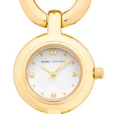 Marc Jacobs Rock White Dial Gold Steel Strap Watch for Women - MBM3005