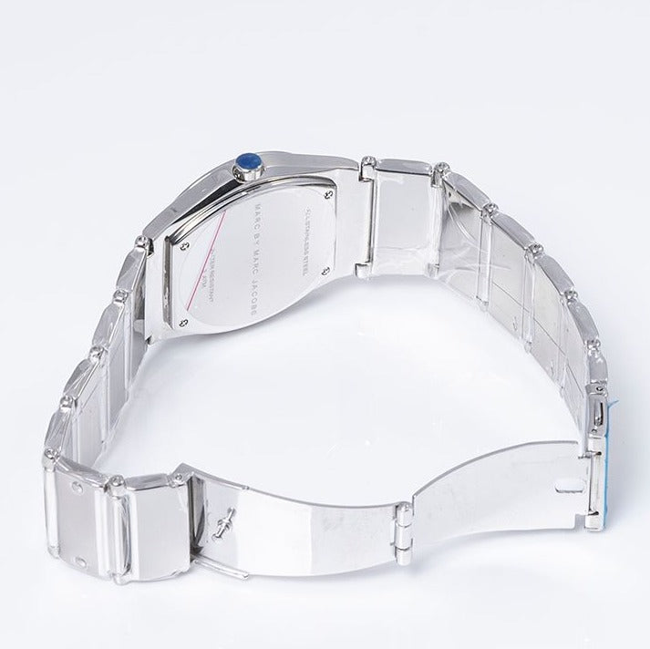 Marc Jacobs Classic Red Dial Silver Steel Strap Watch for Women - MBM3031