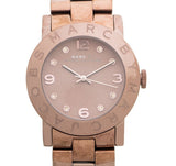 Marc Jacobs Amy Brown Dial Brown Steel Strap Watch for Women - MBM3119