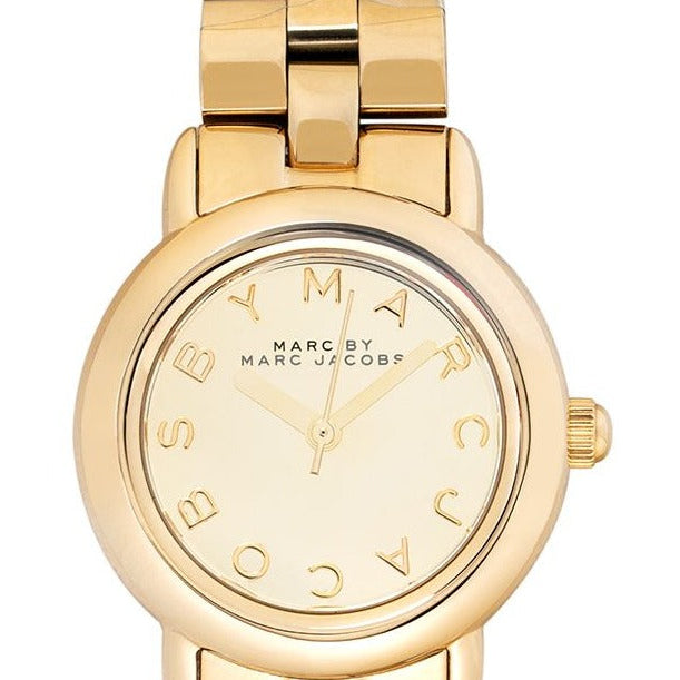 Marc Jacobs Marci Gold Dial Gold Steel Strap Watch for Women - MBM3174