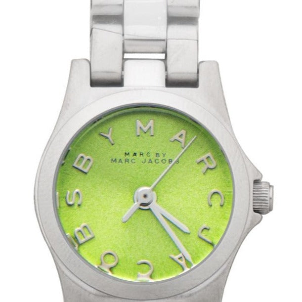 Marc Jacobs Henry Yellow Dial Silver Steel Strap Watch for Women - MBM3201