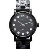 Marc Jacobs Marc Black Dial Black Steel Strap Watch for Women - MBM8673