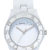 Marc Jacobs Marc White Dial White Ceramic Strap Watch for Women - MBM9500
