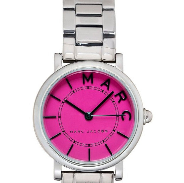 Marc Jacobs Roxy Pink Dial Silver Steel Strap Watch for Women - MJ3528