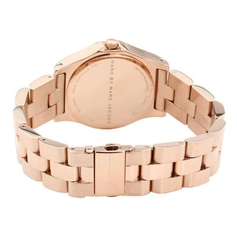 Marc Jacobs Blade Rose Gold Dial Rose Gold Steel Strap Watch for Women - MBM3127