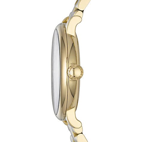 Marc Jacobs Baker Grey Dial Gold Steel Strap Watch for Women - MBM3281
