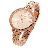 Marc Jacobs Sally Rose Gold Dial Rose Gold Steel Strap Watch for Women - MBM3364
