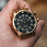 Maurice Lacroix Pontos S Diver Automatic Black Dial Brown Leather Strap Watch For Men - PT6248-BRZ01-330-2