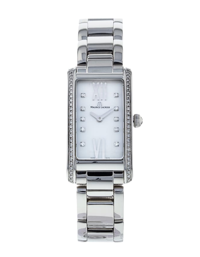 Maurice Lacroix Fiaba Diamonds White Dial Silver Steel Strap Watch for for Women - FA2164-SD532-170
