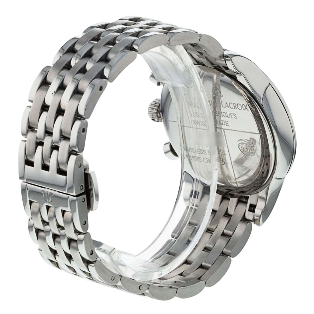 Maurice Lacroix Aikon White Mother of Pearl Dial Silver Steel Strap Watch for Women - A11006-SD502-170-1