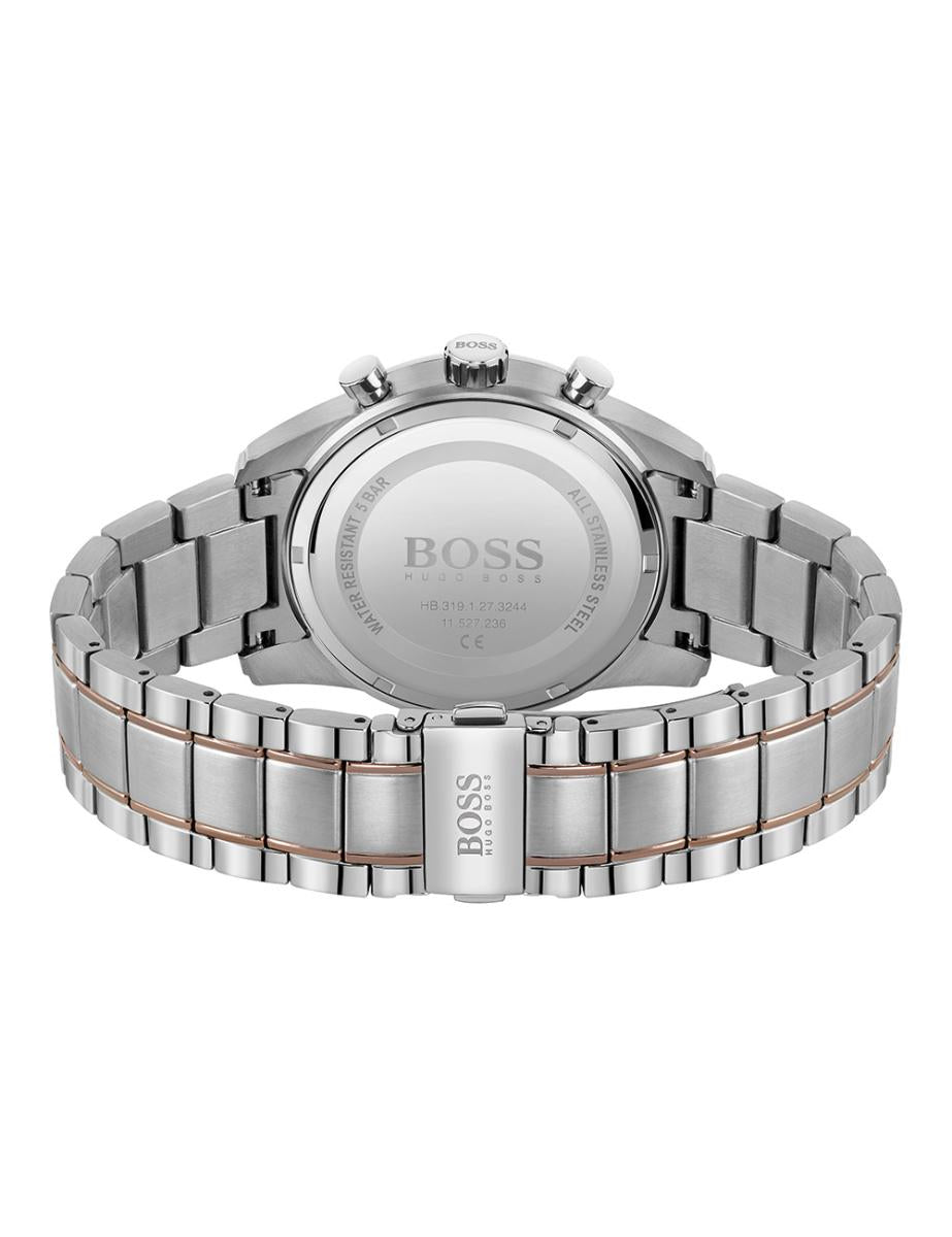 Hugo Boss Skymaster Grey Dial Two Tone Steel Strap Watch for Men - 1513789