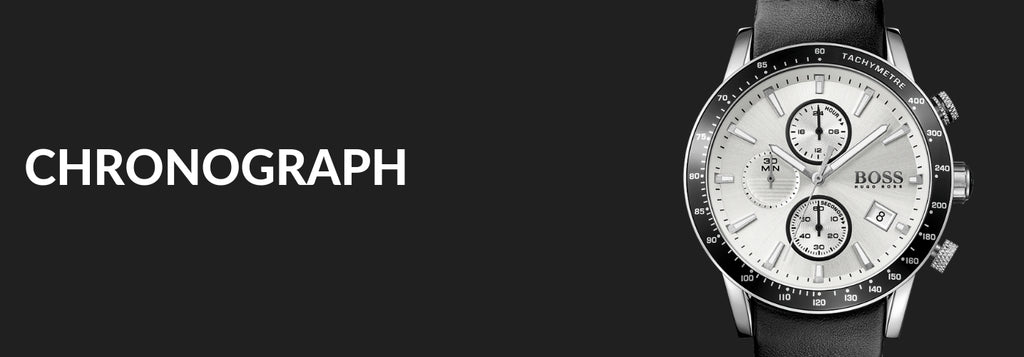 Hugo Boss Rafale Chronograph Quartz Silver Dial Black Leather Strap Watch For Men - 1513403