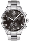 Tissot T Classic Chrono XL Black Dial Silver Steel Strap Watch For Men - T116.617.11.057.01