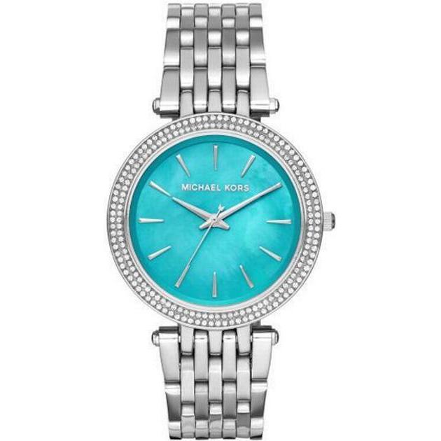 Michael Kors Darci Mother of Pearl Blue  Dial Silver Steel Strap Watch for Women - MK3515