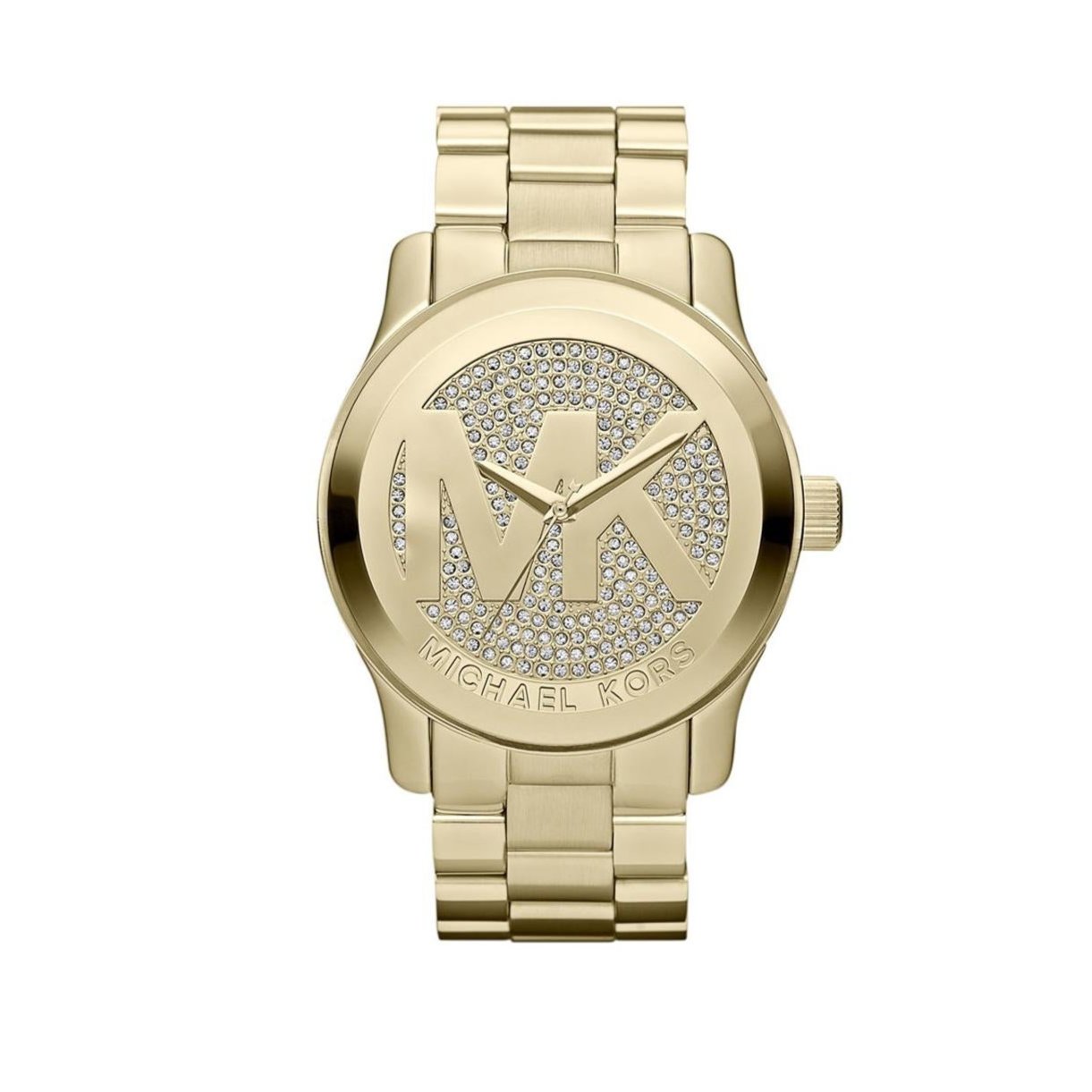 Michael Kors Runway Gold Dial Gold Steel Strap Watch for Women - MK5706