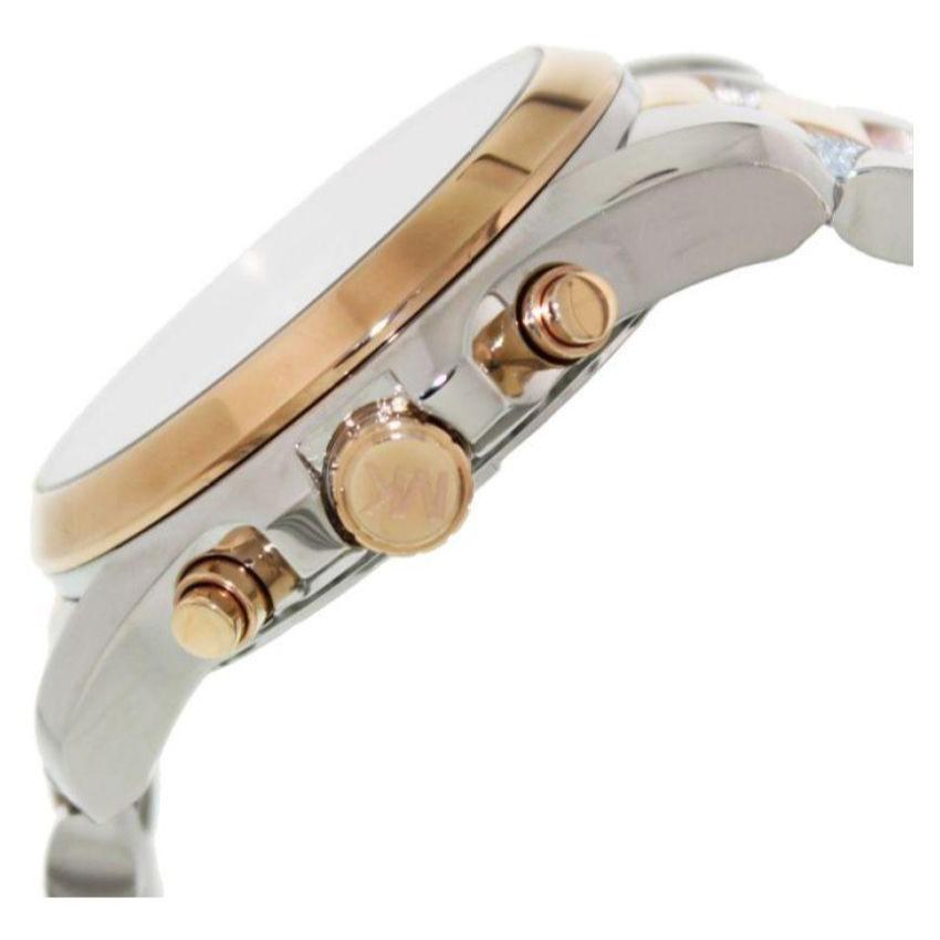 Michael Kors Bradshaw Blue Dial Two Tone Steel Strap Watch for Women - MK5606