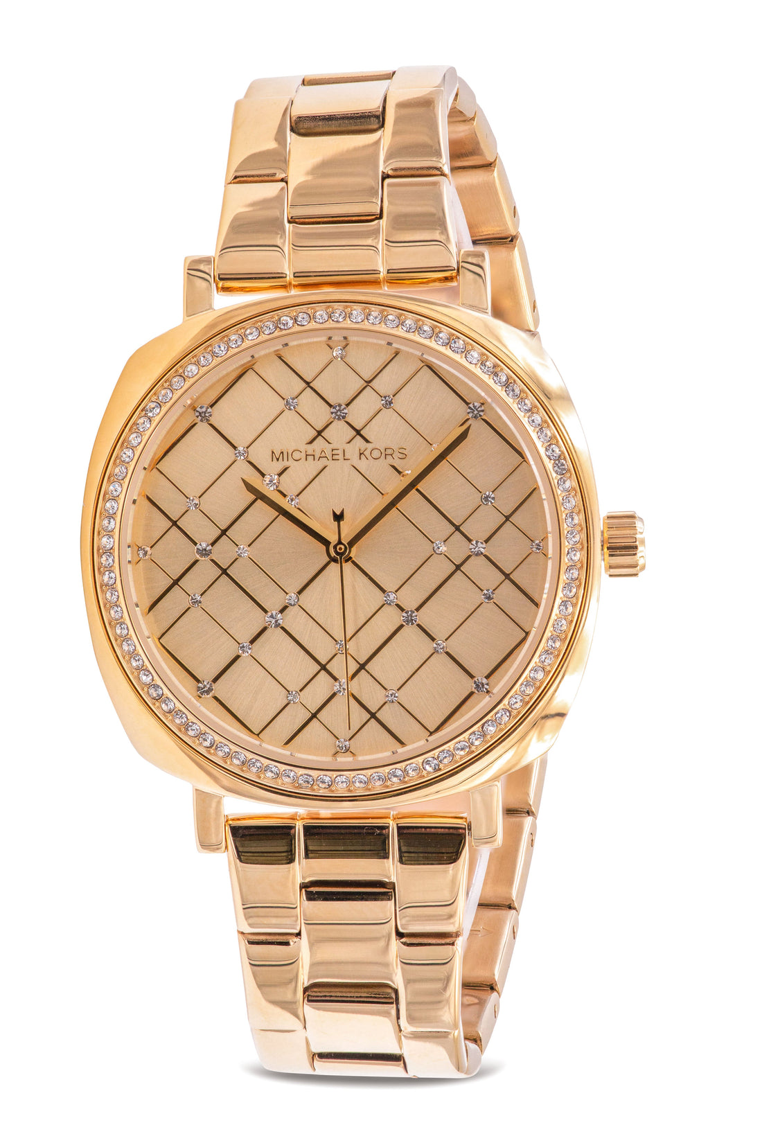 Michael Kors Nia Quartz Gold Dial Gold Steel Strap Watch For Women - MK3989