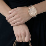 Michael Kors Bradshaw Rose Gold Dial Rose Gold Steel Strap Watch for Women - MK5503