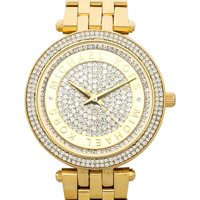 Michael Kors Darci Gold Dial Gold Steel Strap Watch for Women - MK3445