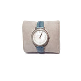 Michael Kors Cinthia Mother of Pearl Dial Blue Leather Strap Watch for Women - MK2661