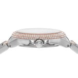Michael Kors Camille Multifunction White Dial Two Tone Steel Strap Watch For Women - MK6846