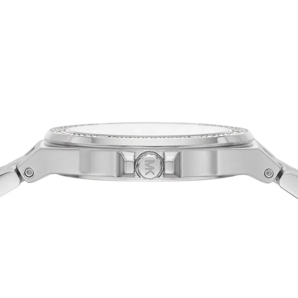 Michael Kors Lennox Three Hand Silver Dial Silver Steel Strap Watch For Women - MK7280