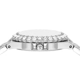 Michael Kors Lennox Three-Hand Blue Dial Silver Steel Strap Watch For Women - MK7397