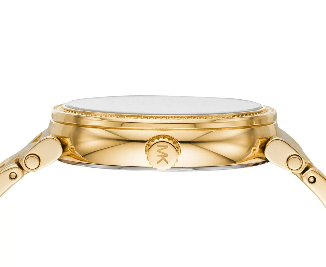 Michael Kors Sofie Quartz Gold Dial Gold Steel Strap Watch For Women - MK4334