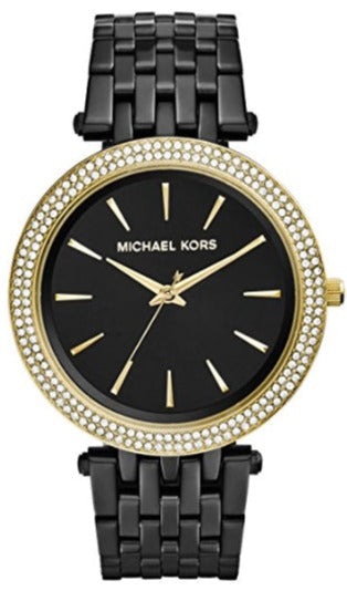 Michael Kors Darci Black Dial Black Steel Strap Watch for Women - MK3322