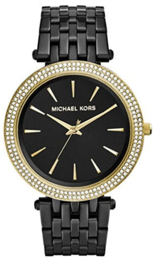 Michael Kors Darci Black Dial Black Steel Strap Watch for Women - MK3322