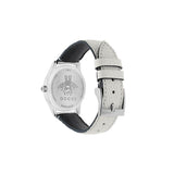 Gucci G-Timeless Mother of Pearl White Dial White Leather Strap Watch For Women - YA126597