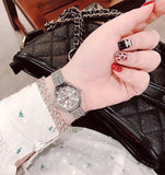 Guess Whisper Silver Dial Silver Mesh Bracelet Watch for Women - W1084L1