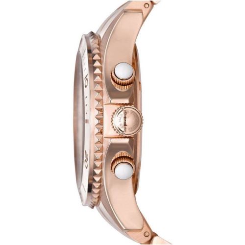 Marc Jacobs Rock Chronograph Rose Gold Dial Rose Gold Steel Strap Watch for Women - MBM3156