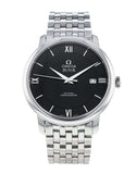 Omega De Ville Prestige Co-Axial Black Dial Silver Steel Strap Watch for Men - 424.10.40.20.01.001