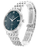 Omega De Ville Prestige Co-Axial Orbis Blue Dial Silver Steel Strap Watch for Men - 424.10.40.20.03.001