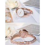 Calvin Klein Drift White Dial Rose Gold Steel Strap Watch for Women - K6S2N616