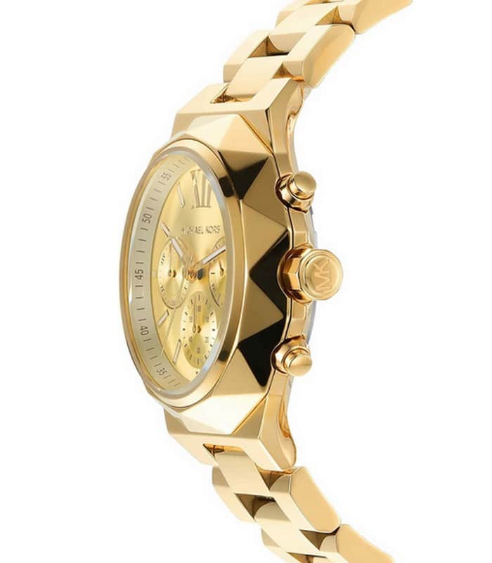 Michael Kors Raquel Analog Gold Dial Gold Steel Strap Watch For Women - MK4690